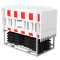 Multi pallet | for 20 plastic fences and 20 base plates